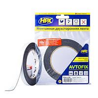 Двухсторонняя лента HPX AUTOFIX MSE, 12мм x 5м, черная Technohub - Гарант Качества