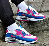 Кроссовки женские Nike Air Max 90 разноцветные с амортизацией, кроссы Найки повседневные (размеры в описании)