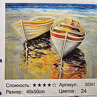 Картина-розмальовка за номерами на полотні 40*50 RA30341 Час відпочинку (н-р акр. фарбок+3 пензлі)