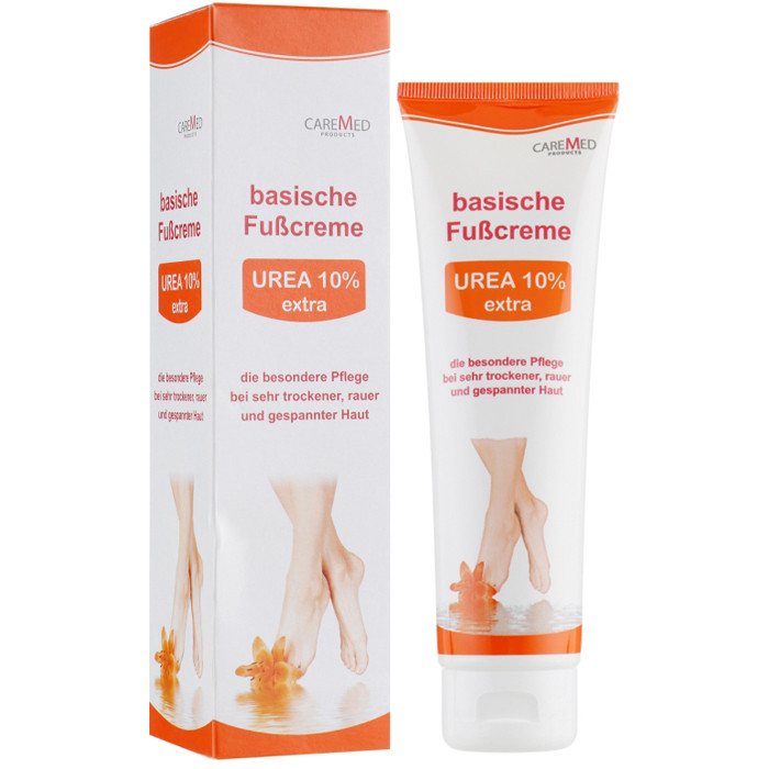 Крем для ніг із сечовиною CareMed UREA 10% Extra Basische Fusscreme 150ml, фото 1