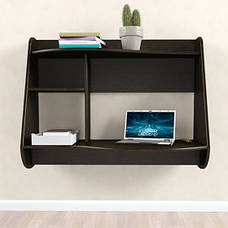 Навесной компьютерный стол COMFY HOME ™ AirTable Drop, венге, фото 3