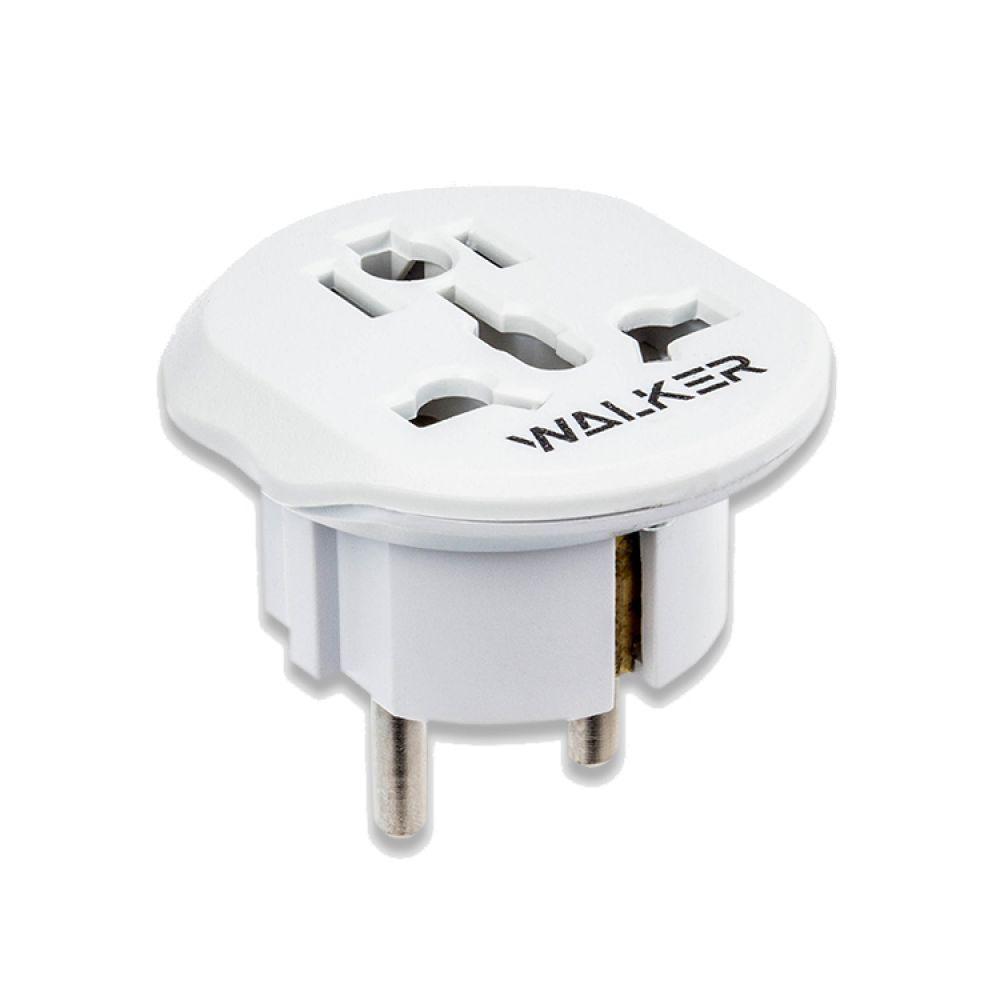 Адаптер для розетки WALKER WH-01 white, фото 1