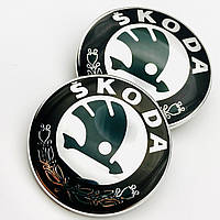 Эмблемы Шкода Skoda 89 мм 89 мм значки Octavia Tour, A5,Fabia,Rapid, Superb : 5J0853621AAUL , 5JA8536872ZZ