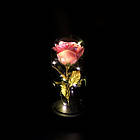 Роза в колбі з LED підсвічуванням 20 см, №A54 + Подарунок Кулон "I love you" / Вічна троянда в колбі, фото 6