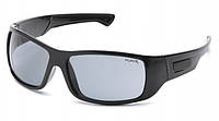 Тактические очки защитные открытые Pyramex Furix (grey) Anti-Fog, чёрные