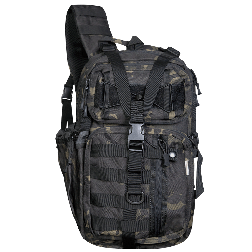 Рюкзак TCB Multicam Black Sling Oxford Чорний мультикам 20 л