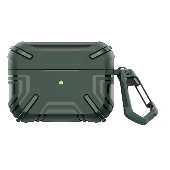 Чохол для навушників AirPods Pro 2 Protection CASPTM силіконовий зелений, фото 1
