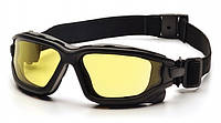 Тактические очки защитные с уплотнителем Pyramex i-Force XL (Anti-Fog) (amber) желтые