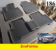 3D коврики EvaForma на Hyundai Santa Fe '12-18 DM, 3D коврики EVA