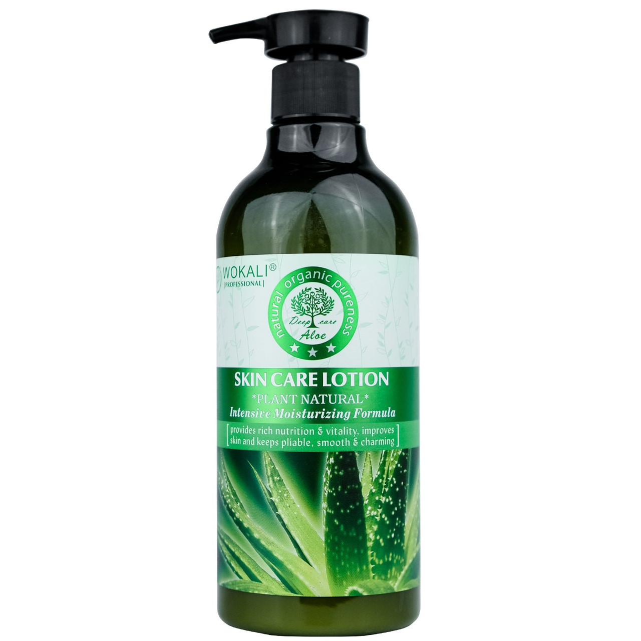 Лосьон для тела Wokali Prof Skin Care Lotion Plant Natural Aloe Vera WKL091 550 мл - фото 1 - id-p1780983439