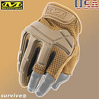 Перчатки штурмовые тактические Mechanix Wear M-Pact Partial Palm Tactical Gloves Койот Coyote S,M,L,XL