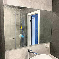 Крепление зеркала к стене в ванной