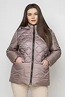 Стильна коротка демісезонна жіноча куртка, розміри на 50- 58