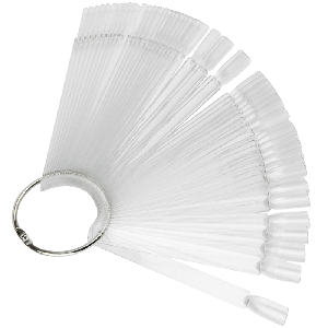 Типси на кільці прозорі, квадратна форма, 50 шт.