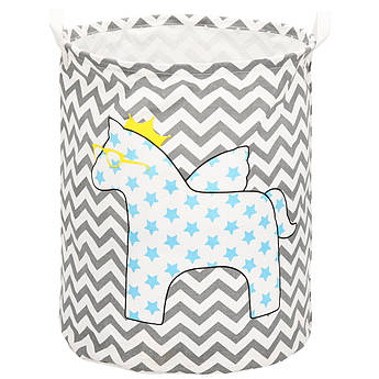 Кошик для зберігання Springos 80 л текстильний для іграшок і одягу HA0119 .