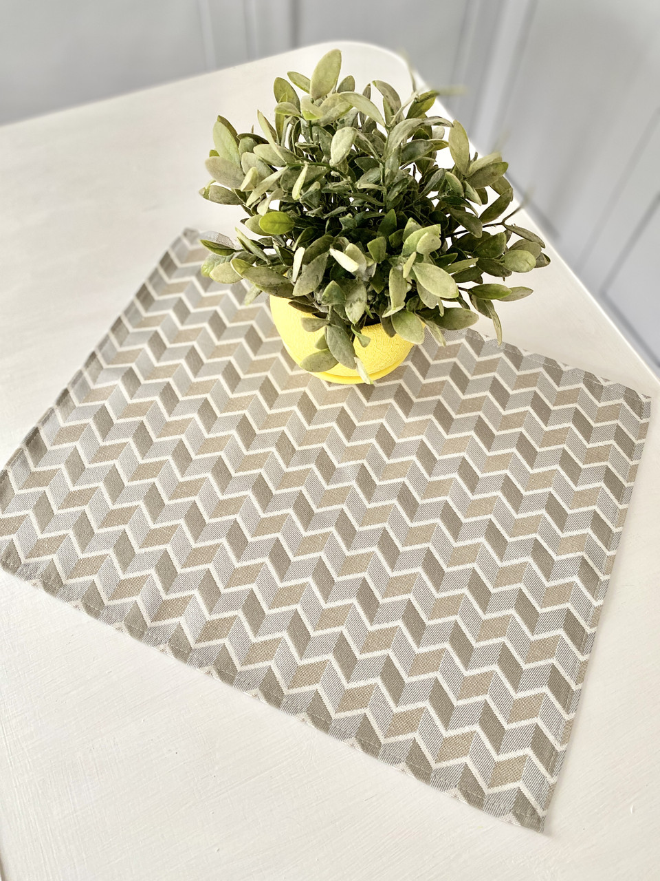 Серветка сервірувальна під тарілку жакардова FLUOR004 прямокутна, фото 1