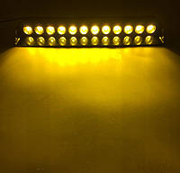 Стробоскоп на лобове скло Мигалки для авто спец сигнали 12 LED ДХО Жовтий