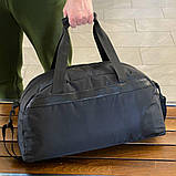 Спортивна чоловіча сумка Nike Чорна для тренувань Міські дорожні сумки Найк, фото 8