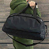 Спортивна чоловіча сумка Nike Чорна для тренувань Міські дорожні сумки Найк, фото 3