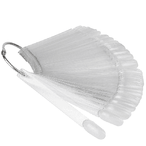 Типси на кільці прозорі, мигдальна форма, 50 шт