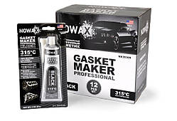 Герметик високотемпературний, 100%силіконовий, чорний  +315?C 85g  Nowax