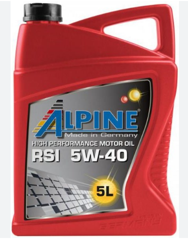ALPINE 5W-40 RSi ACEA A3/B4-08 API SN/CF (MB 229.5) 5л - фото 1 - id-p1781042468