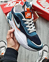 Чоловічі кросівки Nike Air Сині з білим. Спортивні кросівки 40-44. Найк