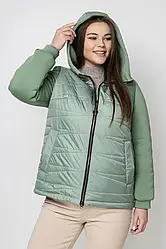 Стильна жіноча коротка куртка з оздобленням, розміри  46 - 58