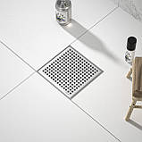 Bernkot DN50 DN40 Квадратний душовий канал 20 x 20 см Сифон на 360° із захистом від запаху та фільтром для волосся, фото 4