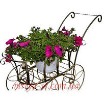 Кована підставка для квітів Коляска
