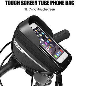 Велосумка B-soul на раму під смартфон 6,5"