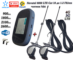 4G-LTE+3G WiFi роутер Verizon MiFi 8000 (8800) Cat 18 до 1.2 Гб/с (4400mAh)+2 антени на 7 db магніт