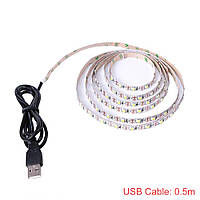 Світлодіодна LED стрічка 5 метрів з живленням від повербанка або USB