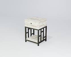 Приліжкова тумба Ренн ДСП Аляска метал Чорний оксамит (TeneroTM)