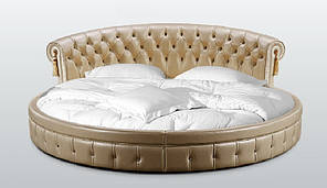 Кругле дизайнерське ліжко під замовлення Елегія-32 (Мебель-Плюс TM)