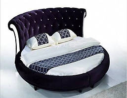 Кругле дизайнерське ліжко під замовлення Елегія-37 (Мебель-Плюс TM)