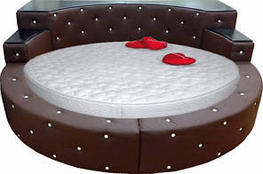 Кругле дизайнерське ліжко під замовлення Елегія-39 (Мебель-Плюс TM)