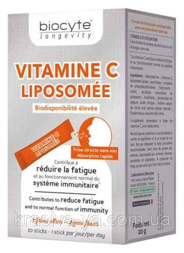 Стікі для зміцнення імунної системи Vitamine C Liposomee Orodispersib, 10 шт