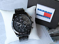 Мужские часы Tommy Hilfiger black&silver