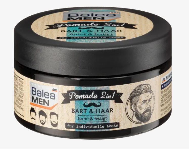 Гель для укладки 2in1 для бороди и волосся Balea MEN Pomade 2in1 für Bart & Haar, 100 мл