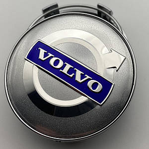 Ковпачок Volvo 60 мм 56 мм хромовані із синім логотипом