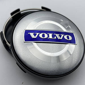 Ковпачок Volvo 60 мм 56 мм хромовані із синім логотипом
