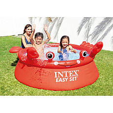 Басейн дитячий надувний інтекс круглий Intex 26100 Краб (183х51 см), фото 5