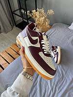Air force 1 on sale maroon and white