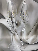 Весільні бокали для шампанського