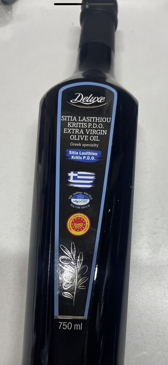 Оливкова олія екстра вірджин P.D.O. Сіті Тин Deluxe sitia lasithiou kritis PDO extra virgin olive oil 750 мл