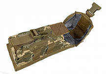 Підсумок під два магазини АК одинарний закритий піксель ВСУ MM-14 (MOLLE, підсумок на розвантаження, жилет, РПС)