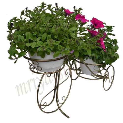 Кована підставка для квітів Велосипед