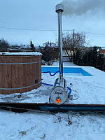 Водонагреватель на дровах для чанов и бассейнов до 10 м.куб