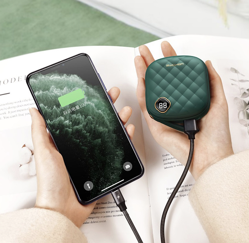 Купить Внешний аккумулятор + грелка для рук Wekome Herze 10000mAh Green ...